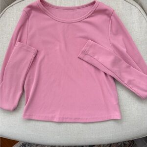 Pink Long Sleeve ribbed shirt size small